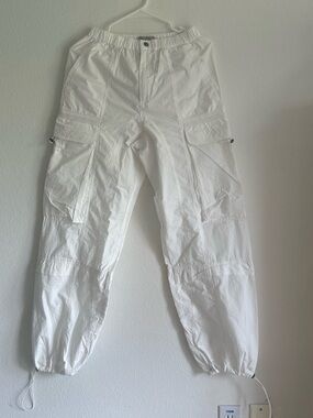 All Saints White Cargo Jogger Pants